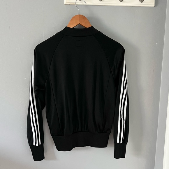 Adidas Classic Zip Up Jacket Black Medium - Picture 6 of 8
